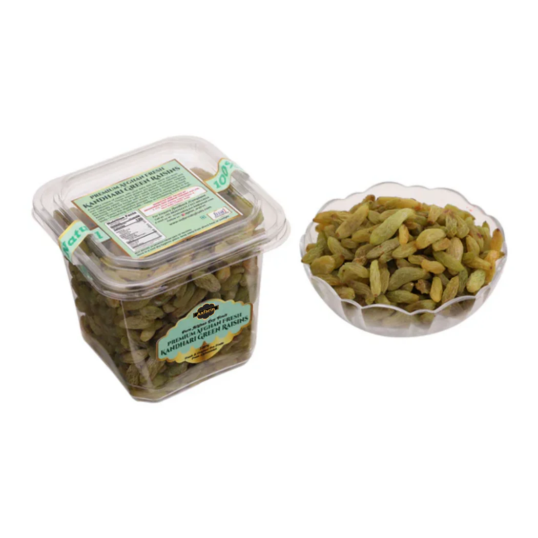 PREMIUM AFGHAN FRESH KANDHARI GREEN RAISINS (KANDHARI GREEN KISHMISH / SEEDLESS) - Image 3